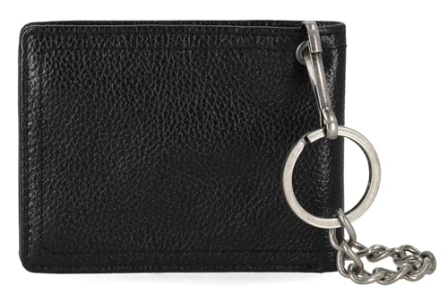 Harley-Davidson Men's Open B&S Slimfold Biker Chain Leather Wallet, Black3