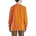 Carhartt Kid's CA6458 Long-Sleeve Pocket T-Shirt - Boys - 6 Child - Exotic Orange
