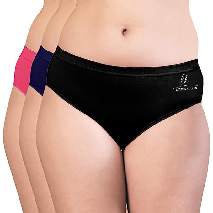 Image of Mid Rise Hipster Panties Pack of 3 | Panties for Women Combo Pack - PED1001