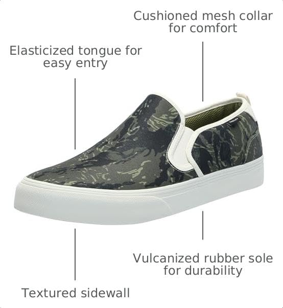 Image of Oakley Mens Banks Slip-on Canvas Sneaker