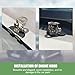 Osilly Car LED Light Bar Mounting Bracket, 2PCS Adjustable Vehicle Pillar Hood Lighting Mount Clamp Holder with Hex Wrenches, Auto Lamp Accessories, Universal for Off-Road Truck SUV (Black)