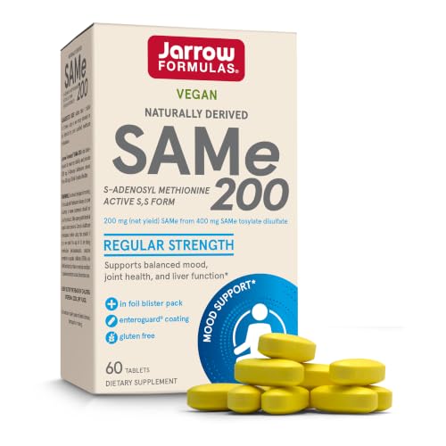 Jarrow Same Supplement 200 mg, Regular Strength, 60 Tablets - image 1