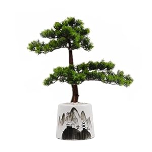 Künstlicher Bonsai-Baum Kunstmatige bonsai boom potplanten welkom ceder keramische bloempot landschap kaart nep groene…