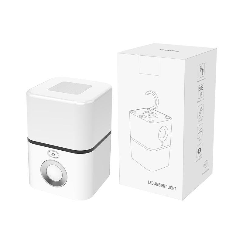 Veilleuse rechargeable avec détecteur de mouvement, lampe torche d'urgence portable avec mode SOS, lampe de chevet pour la maison, la chambre et l'extérieur