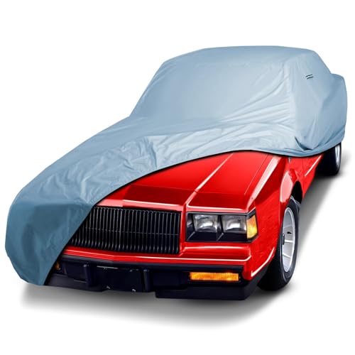 Image of iCarCover Premium Car Cover for 1984-1987 Buick Grand National Heavy Duty Waterproof All-Weather Automobiles Custom Fit Indoor Outdoor UV Snow Protection Covers with Straps and Bag