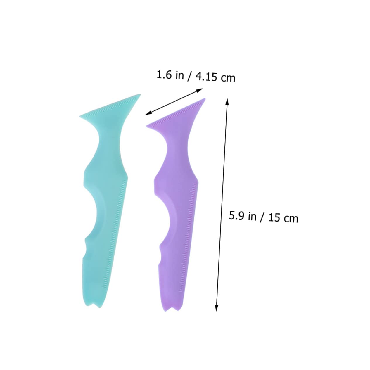 Housoutil 10pezzi Stencil Per Eyeliner in Silicone Riutilizzabili Strumento Per Per Ombretti e Eyeliner Accessori Per Makeup Per Principianti e Professionisti