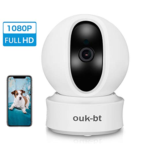 OUK-BT Wireless Security Camera, IP Camera 1080P 2MP Video Baby Monitor, WiFi Home