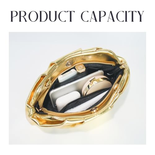 Women's Evening Bags Pure Color Soft Leather Shoulder Bag Ruffles Crossbody Handbag Tote With Removable Metal Chain3