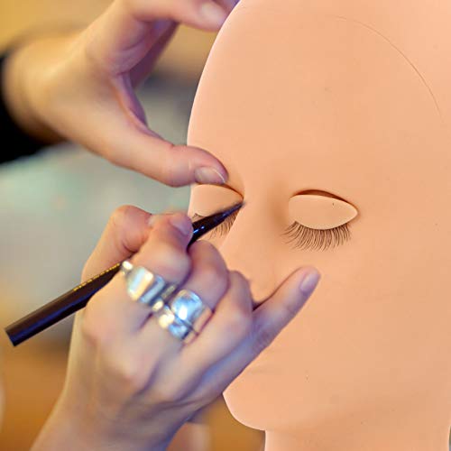 Minkissy Cílios Extensão Conjunto de Exercícios de Prática Manequim Cabeça Com 4 Pares Substituição