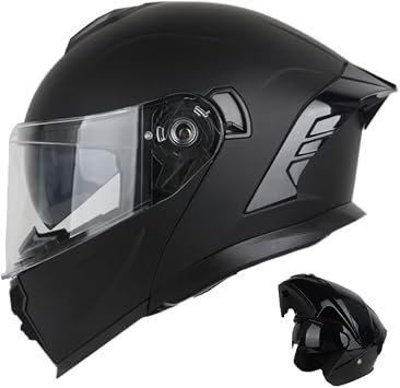 Modular Motorcycle Helmet DOT Approved with Dual Visor Full face Helmets for Adults