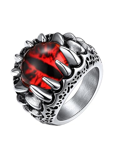 Bague argenté homme mauvais œil le cadeau personnalisé de Noël