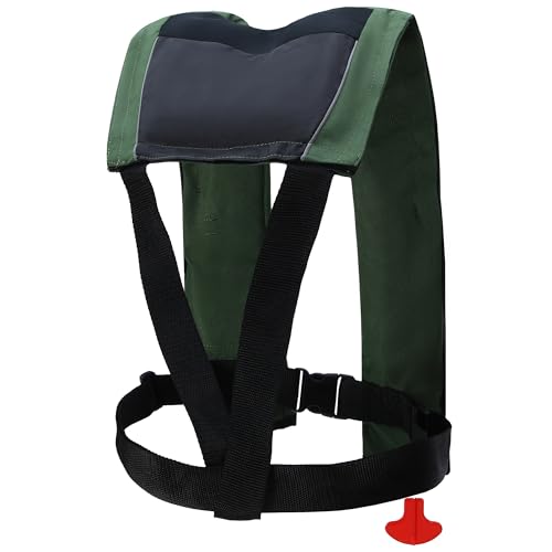 Image of Automatic Inflatable Life Jackets for Adults Life Vests PFD Low Profile Load Capacity Up to 330lbs