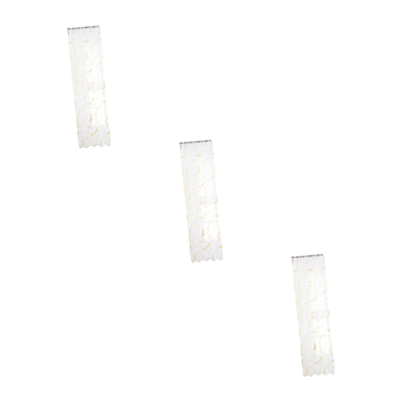 Rideaux transparents voilage floral marbré semi-ombrage pour fenêtre de chambre