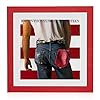 12" Vinyl Record Album, Sleeve Picture Display Frame With White Mount (Red) #1