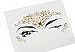 face jewels for makeup Festival Wedding Face Gems Temporary Tattoos mermaid halloween Bindi Fusion Headpiece Body Jewellery bindi face jewel(Topaz gold/SR16)