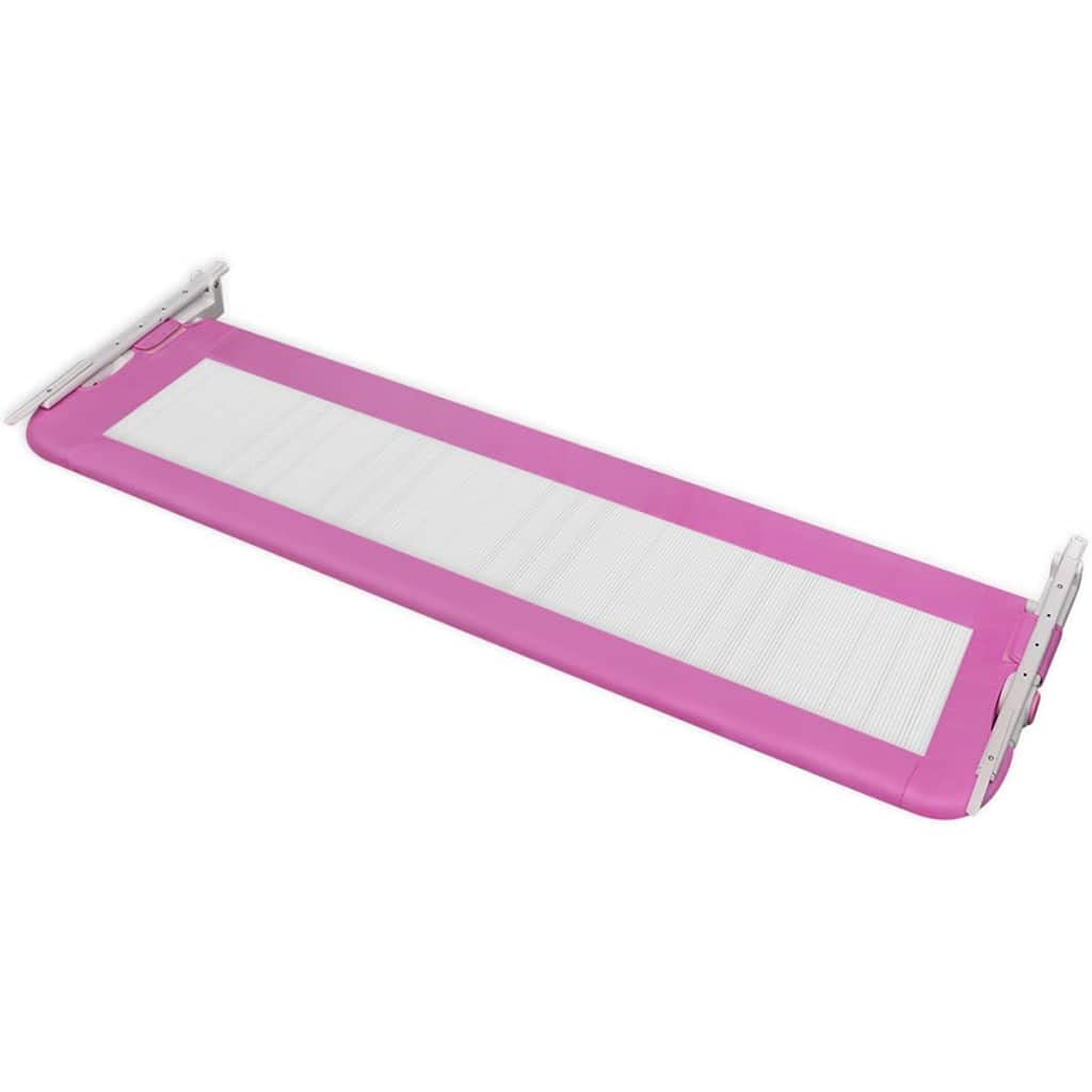 INLIFE 276086 - Barrera protectora para cama infantil (2 unidades, 150 x 42 cm, 5,3 kg), color rosa