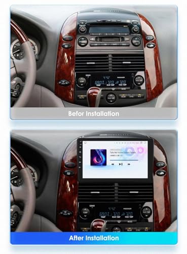 Estéreo de Automóvil para Toyota Sienna 2003-2010 con Carplay y GPS de 64G 2