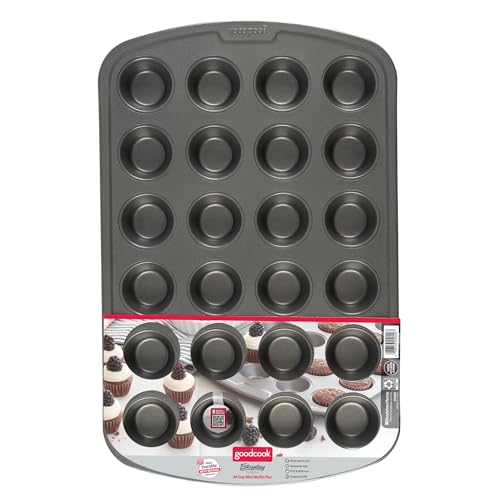 Good Cook 04029 Mini Non-Stick Muffin Pan, Steel, 1-7/8 in Dia x 14.6 in L x 9.3 in W x 6.8 in H - Image 3