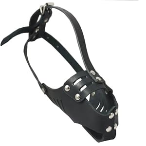 Real leather cage basket secure dog muzzle 119 black  poodle spaniel circumference 9 5 snout length 2 5   cucciolini doodles