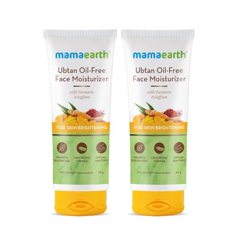 Mamaearth Ubtan Oil-Free Face Moisturizer With Turmeric & Saffron...