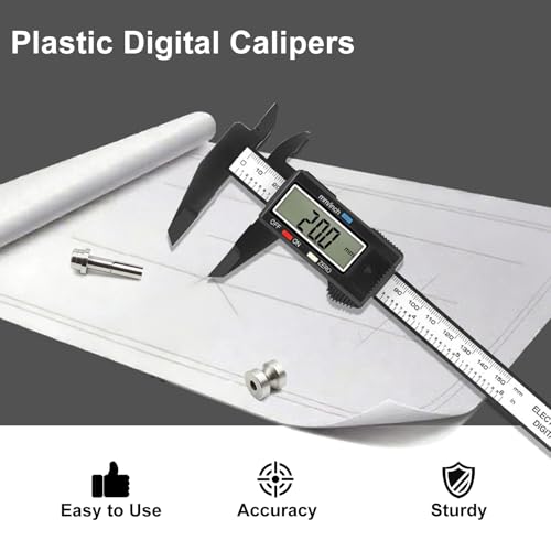 digital caliper sangabery 0-6 inches caliper with large lcd screen auto - off feature inch and millimeter conversion measuring tool perfect for householddiy measurment etc
