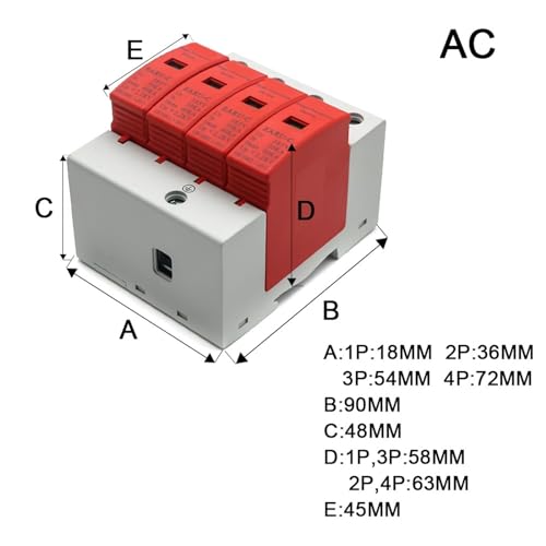Parafoudre triphasé 3P protège le tableau électrique en AC385V