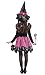 Cloudkids Disfraz de Bruja para Niñas Infantil con Sombrero de Bruja Hechicera-...