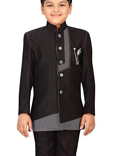 Image of AJ DEZINES Kids Indo Western Sherwani Set for Boys
