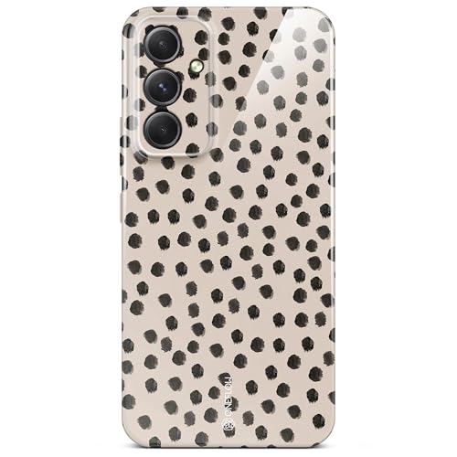 Coque Samsung Galaxy A54 5G ONEFLOW rigide fine imprimée avec motif pois cookies crème