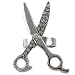 Hair Stylist Scissors Beauty Salon Ring Adjustable Band Clear Rhinestones Charm Fashion Jewelry Ring