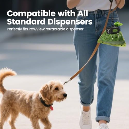 Image of Dog Poop Bags, Extra Thick & Leak-Proof Doggie Bags, Lavender Scented Pet Waste Bags Made from 70% Certified Recycled Plastic, Easy Tear & Open Poop Bags for Dog Walking, 8 Rolls (120 Count)