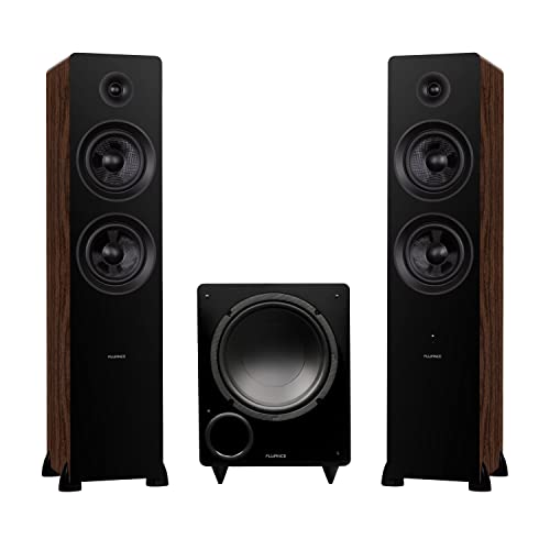 Fluance Ai81 Powered Floorstanding Tower Speakers and DB10 10