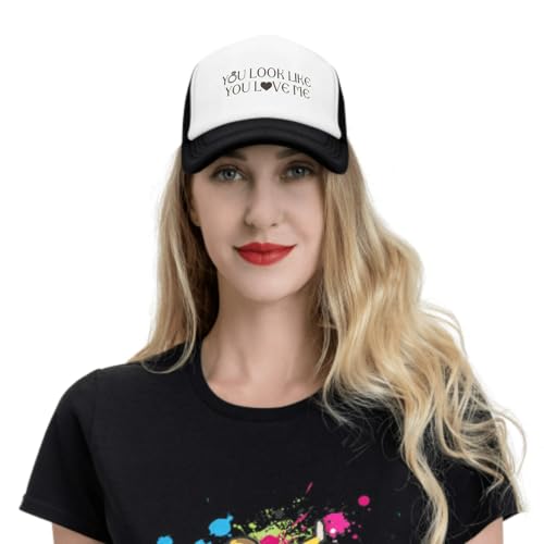 Image of Funny Trucker Hats,Trucker Hat Baseball Cap for Women Snapback Adjustable Hat Humor Gift Men