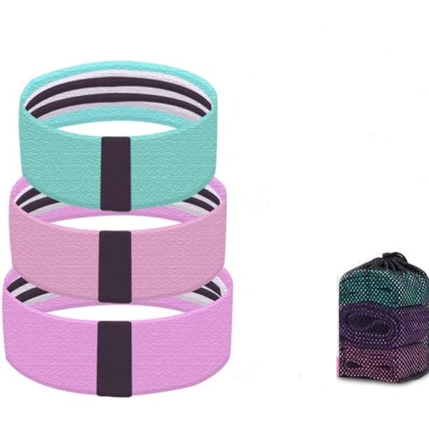 EZTecho Natural Rubber Anti Slip Elastic Resistance Loops Bands for Legs and Butt (Pink, Teal, Purple) - Set of 3 (B085SVCD2T) Amazon Price History, Amazon Price Tracker