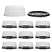 Hemoton 10pcs Plastic Disposable Cake Containers Carriers with Dome Lids and Cake Boards Round Cake Carrier for Transport, Storing, Display Cakes 8