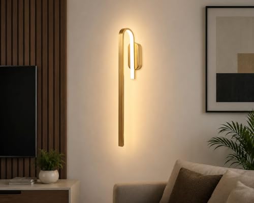 Image of FILLISKA Led Wall Highlighter Light, 3-in-1 Colour Changing, Luxurious Wall Decor (18 Watt Luxurious Gold-768)