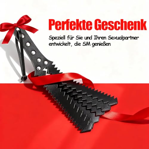 Spanking Paddle Set BDSM Leder Peitsche Paddel Erotik Whip Gerte SM Bondage Reitgerte Exotic Whip Sex Hart Peitschen Flogger Rohrstock Bestrafung Bdsms Spielzeug für Rollenspiel Sklaven Paare Sex