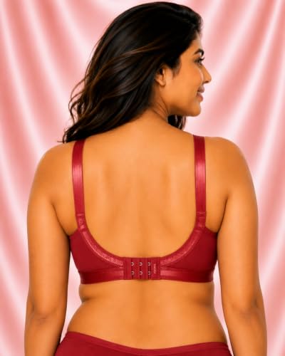 Image of SONA Perfecto Plus Size Cotton Full Coverage Bra for Women Heavy Bust