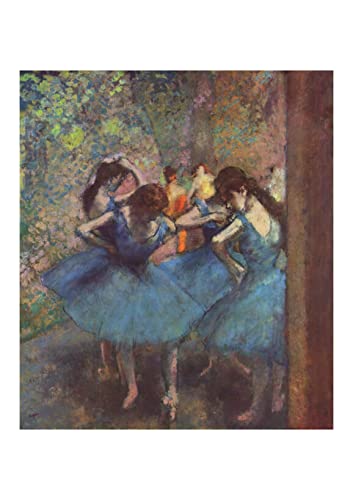 Edgar Degas Blue Dancers affiche murale sous cadre pour déco salon chic