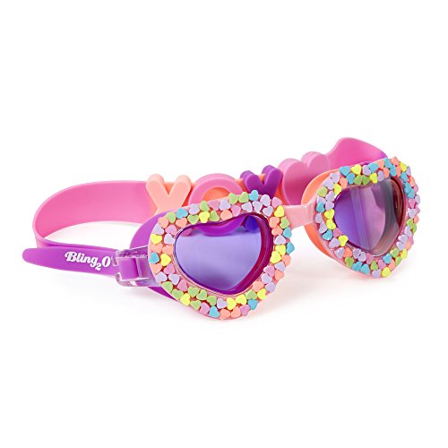 Lunettes de natation Bling2o Candy Hearts étanches et confortables pour les yeux de vos enfants