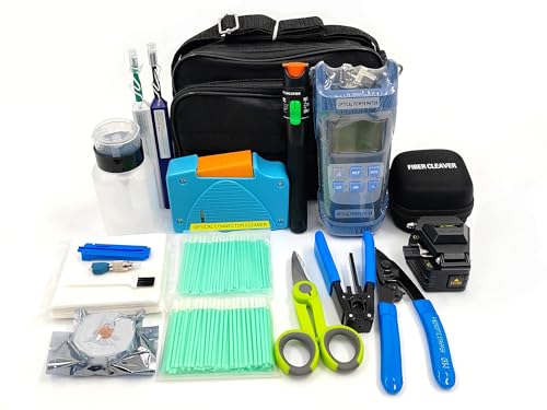 Kit de fibra óptica con cuchilla 6C y localizador visual de fallos para empalmes perfectos