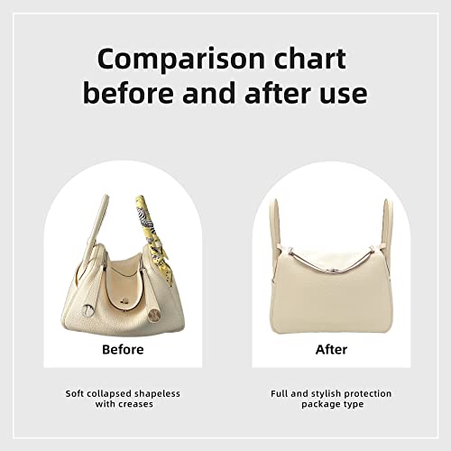Dgaz Purse Organizer Insert, Silky Handbag & Tote Organizer, Bag In Bag, Fits Lindy 19/26/30/34 Bags（Craie，Ld30） #TOP3