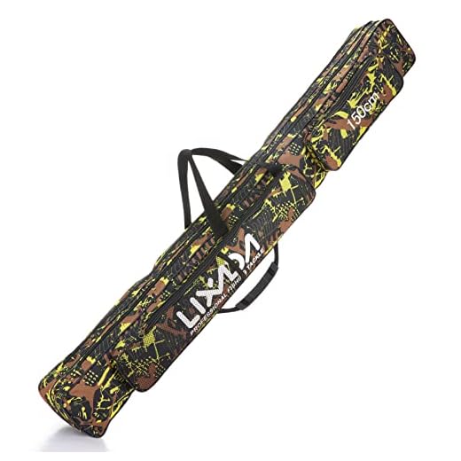 Lixada Bolsa de Pesca Doble Capa Capacidad Caña de Pescar Abordar Bolsa 120/150 cm