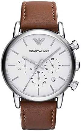 Emporio Armani Men's AR1846 Dress Brown Leather Watch