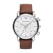 Emporio Armani Men's AR1846 Dress Brown Leather Watch