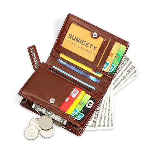 Men's Short Wallet with Multiple Card Slots and Coin Pocket Stylish and Practical PU Blocking Business Wallet3