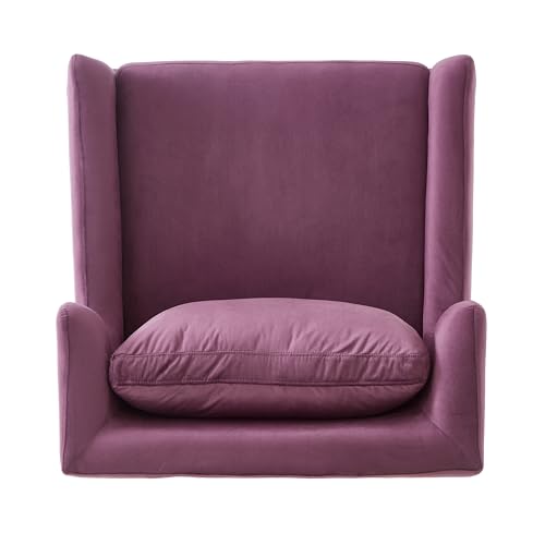 Sillón moderno terciopelo violeta miniatura 6