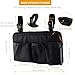 Wheelchair Side Bag with Cup Holder,Wheelchair Armrest Pouch Accessories for Walker, Rollator, Electric Scooter Wheelchairs,Nylon Walker Side Bag, Black