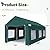 Quictent 10x20 ft Heavy Duty Carport with Roll-up Ventilated Window, Anti-Snow Garage Canopy for RV/Boat/Truck Shelter with 4 Reinforced Steel Cables-Green