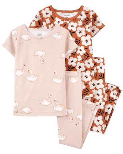 Pyjama Carter's fille motif fleurs et cygnes, le cadeau de naissance ou d'anniversaire parfait